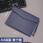 With portable [a4-napa pattern-navy blue]