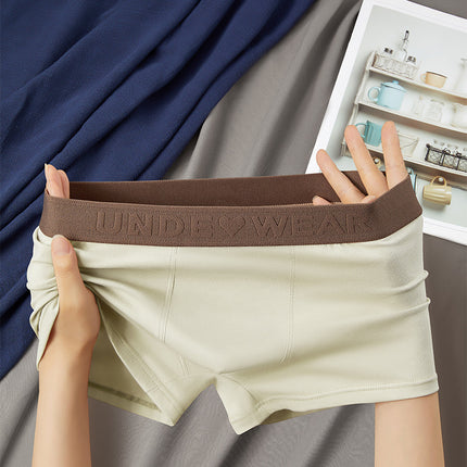 Factory men's underwear cotton high-end antibacterial boys boxers mid-waist plus size breathable boxers factory generation