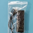 4-port hub-black opp bag