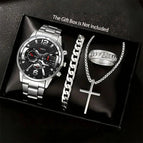 Large double digit silver black + cross (no gift box)