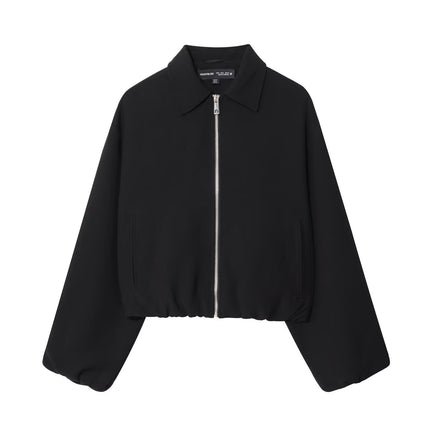 Cross-Border Export Aliexpress Hot New Product Export Women's Clothing Wholesale Zr Spot Zipper Puffy Jacket Jacket