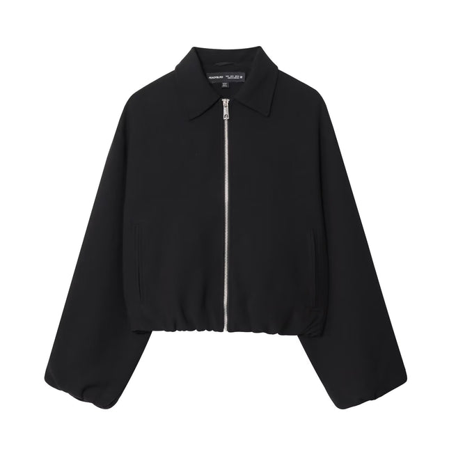 Cross-Border Export Aliexpress Hot New Product Export Women's Clothing Wholesale Zr Spot Zipper Puffy Jacket Jacket