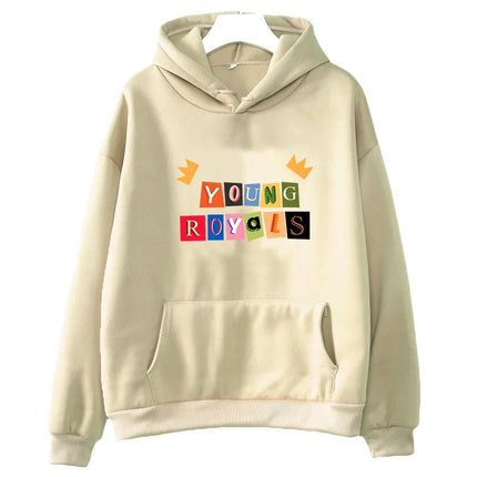 Printed Hoodies for Men and Women, Fleece Sweatshirts, Soft and Plaid Pullover, Loose Warm Hoodies