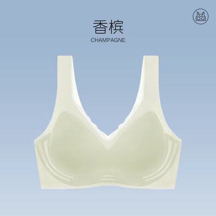 Women's Summer Ultra-thin Small Chest Gathering Vest Non-rimless Sports Yoga Bra