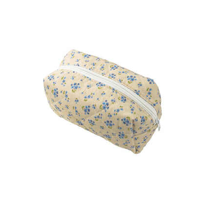 Berger luggage cotton travel flower cosmetic bag small floral storage portable quilted cotton ins luggage factory