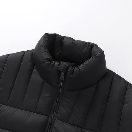 Electric Heating Vest with Stand-Up Collar, Fifteen-Zone Heating, Unisex, Cold-Proof, Warm, Heating Clothing, Sports Style, Fast Heating
