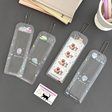Original Summer Dessert Four-Frame Card Holder Idol Small Card Life Four-Frame Glitter Card Holder Star-Chasing Storage Card Holder