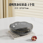 [transparent gray] / Pet thickened anti-fall fruit plate