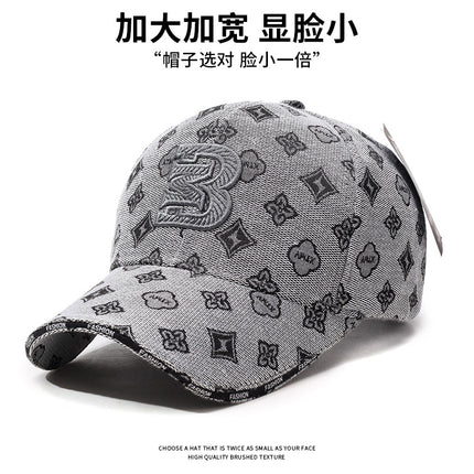 European and American Spring and Autumn Baseball Cap Men's High Sense Big Head Ware Hard Top Women's Ins Cap Head Big Face Showing Small Hat