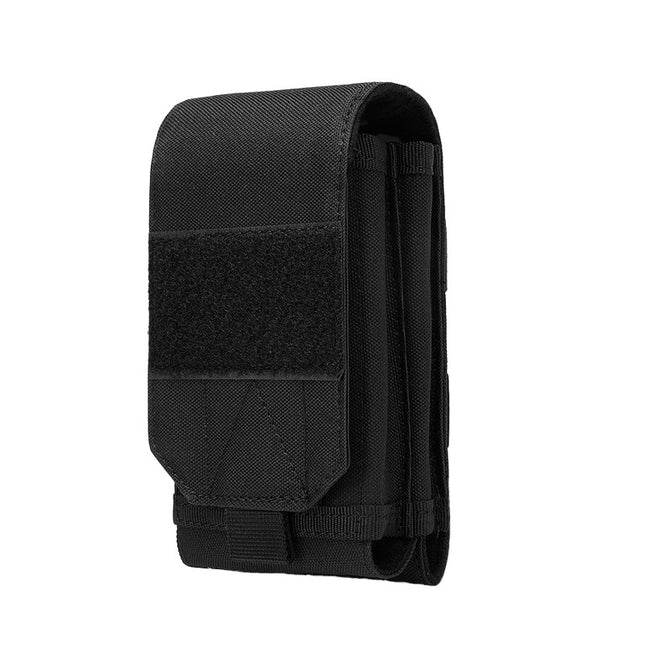 Outdoor Tactical Double-Layer Mobile Phone Bag 6.8inch Power Bank Storage Bag Notepad Hanging Bag Vest Edc Bag Waist Hanging Bag