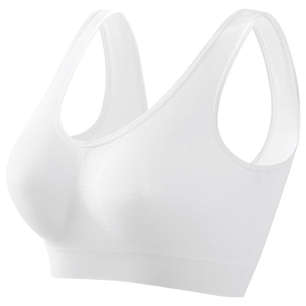 plus size Underwear Women's Small Chest Push-up chubby girl Non-rims Yoga Sports Bra Thin Padded Sexual Beauty Vest