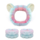 Cat ear camouflage green 1 headband/2 wrist straps