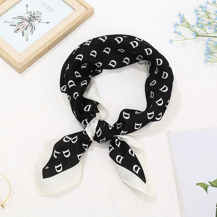 70 Silk Scarf Square Scarf High-end Korean Style Fashion All-match Professional Silk Small Scarf Retro Printed Silk Scarf for Women