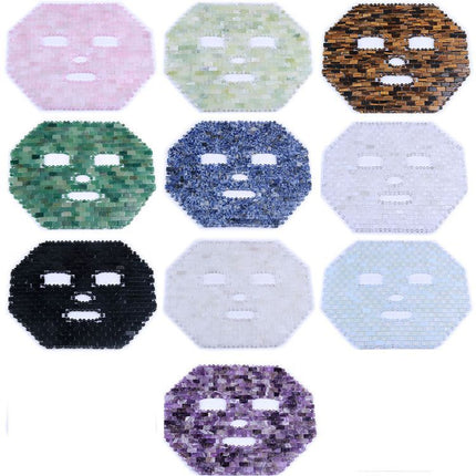 Powder crystal eye mask Jade eye crystal eye mask to relieve eye fatigue amethyst white jade mask spot hot sale