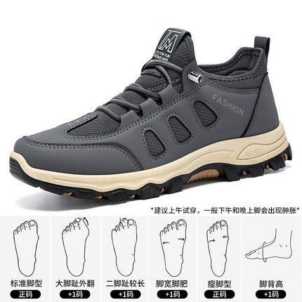 sneaker Men's Spring New Breathable Travel Shoes for Middle-aged and Elderly Outdoor Mountaineering Shoes Lightweight and Comfortable Men's Shoes