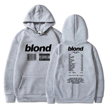 Blonde Frank Oceans Hoodie Top Text Long Sleeve Sweatshirt a