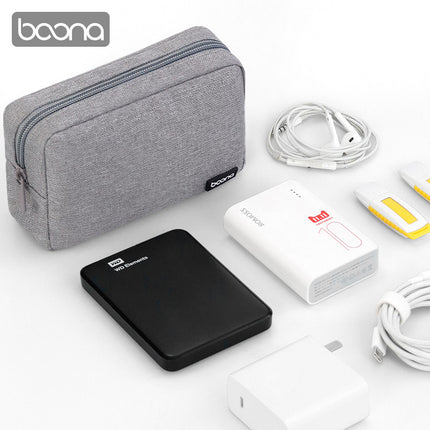 Mouse Adapter Portable Notebook Organizer Bag Data Cable Computer Charger Multi-Function Power Supply Storage Bag