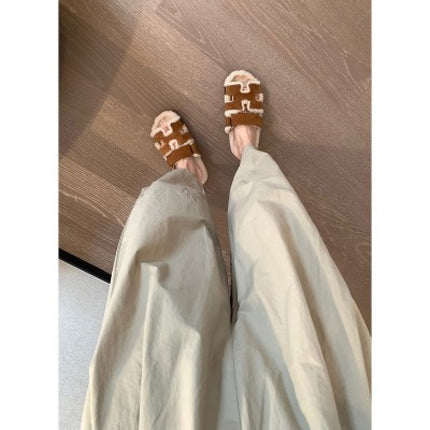 Summer New Popular Japanese-Style Paper Pants for Women, Thin and Loose, Pear-Shaped Body, Petite, Cropped Wide-Leg Pants