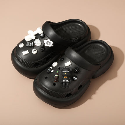 Nurse Hole Shoes Women's Summer Outer Wear EVA Fashionable Non-Slip Platform Sandals Soft Beach Shoes Baotou Slippers