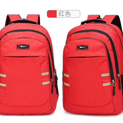New Computer Backpack 2024 Large Capacity Reflective Strip Men's and Women's Outdoor Travel Bag Backpack Student Schoolbag Trendy