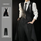 Black vest + trousers / S