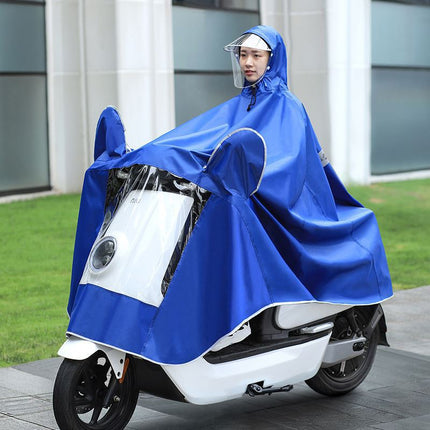 Raincoat for Electric Scooters, Single/Double Person, Enlarged and Thickened, Rainproof, Motorcycle Riding, Double Brim, Wholesale
