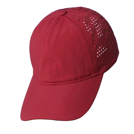 Amazon Cross-Border Pure Summer Quick-Drying Board Half Punched Six-Piece Baseball Cap Soft Top Outdoor Sunshade Fashionable Velcro