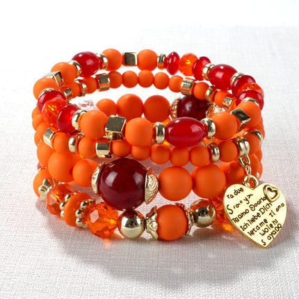 European and American Cross-Border Hot-Selling New Bohemian Bracelets Creative Tassel Multi-Layer Beaded Bracelets Fashion Jewelry