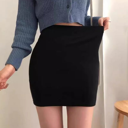 Cross-border Korean-style Women's Base Skirt Light Mature Pure Style Slim Slim-fit Stretch Hip Skirt Summer Skirt
