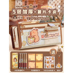 [5-layer kapibala pencil case] luxury style/14-piece set