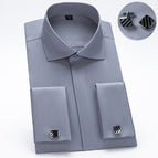 Grey WX-12 gray bamboo fiber Windsor collar / 38/165