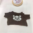 25cm barcelona bear clothes / Bear brown sweater