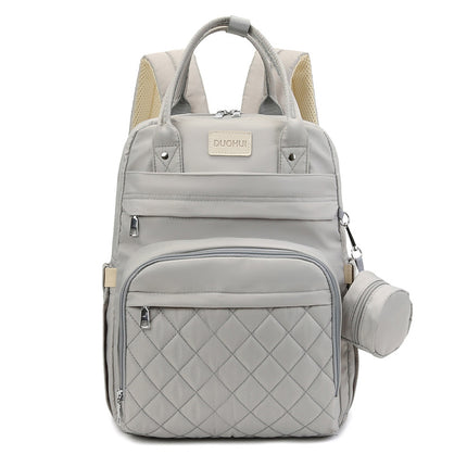 New Large-Capacity Mommy Bag Wholesale Fashion Multi-Functional Waterproof Mother and Baby Supplies Storage Handbag Backpack Cross-Border