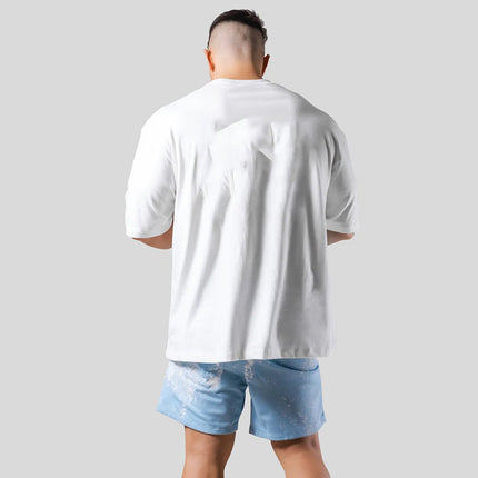 LYFT New Sports Men's T-Shirt Summer Round Neck Cotton Running Casual Fitness Short Sleeve Top