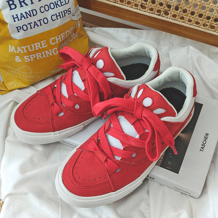 2026 Spring and Autumn Trendy Couple's Unique Bread Shoes Cute Versatile Student Canvas Shoes Unisex Sneakers