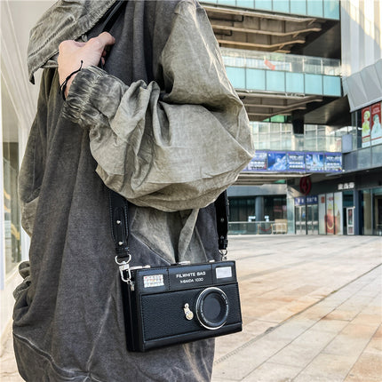 Ins Retro Crossbody Bag for Women Simple Couple Mobile Phone Bag Trendy Cool Camera Shoulder Mobile Phone Coin Purse Men's Crossbody Bag
