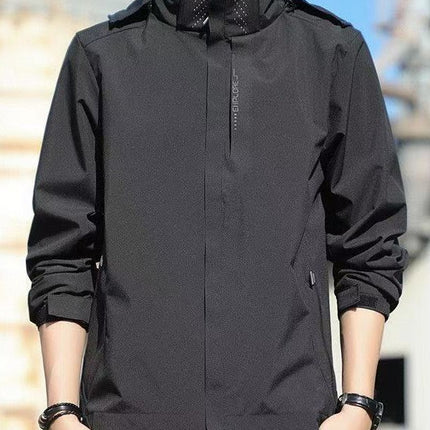 Men's Windproof and Waterproof Outdoor Windbreaker, Spring and Autumn Thin Jacket, Trendy Brand, Couple's Single-Layer Mountaineering Jacket for Women