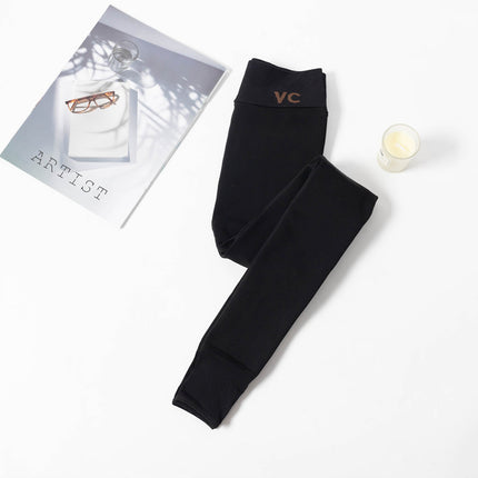 Autumn and Winter VC water light pants light leg artifact female nude feeling natural leg shaping one-piece pants thickened fleece-lined leggings socks