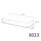 8023.short transparent box-extra long pet high transparency can be stacked