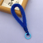 Plush lanyard / dark blue