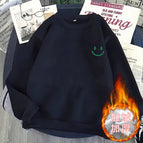 Smiley face black [fleece-lined]] / S