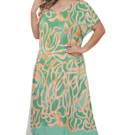 Cross-border Amazon AliExpress European and American Fashion Home Clothes Spring and Summer New Women's Loose Nightgown plus size Pajamas