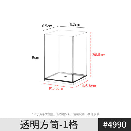 Mirror Cabinet Storage Box Desktop Cosmetics Lipstick Storage Rack Bathroom Bathroom Desktop Dressing Table Organization Box