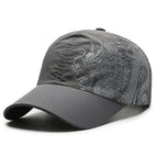 Chinese Dragon-Dark Gray / Adjustable fit 56-59cm head circumference