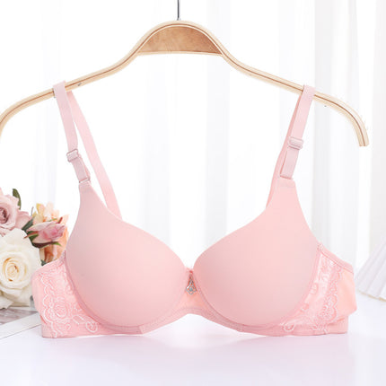 Shantou underwear factory spot adjustable smooth seamless bra women's small chest upper support gathered Japanese girl bra