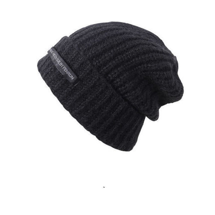 Autumn and winter men's and women's same-style pile cap all-match big head circumference face small wool cap warm cold-proof pullover knitted cap tide