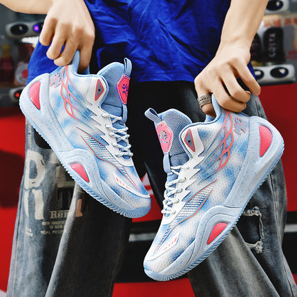 Cross-Border Popular Mesh Basketball Shoes, Non-Slip, Wear-Resistant, Shock-Absorbing, Professional Practical Game Shoes for Men and Women, Couple Models 880