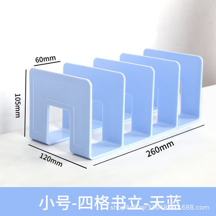 Multi-column book stand desktop fixed book storage reading shelf table bookshelf bookshelf desk book stand factory wholesale
