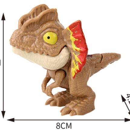 Cross-border Hot Finger-biting Dinosaur Toy Finger-biting Dinosaur Pterosaur Model Joint Movable Mini Dinosaur Gashapon Machine