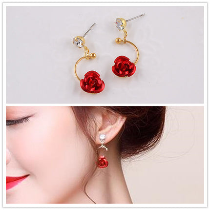 Three-piece set of bridal headdress Korean style Mori style hair band red hair accessories Xianmei hairband toast wedding dress accessories